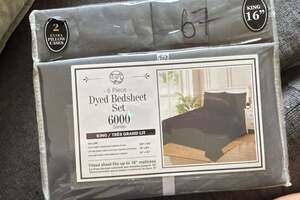 Dyed Bedsheet Set 6000 Series King 6 Piece
